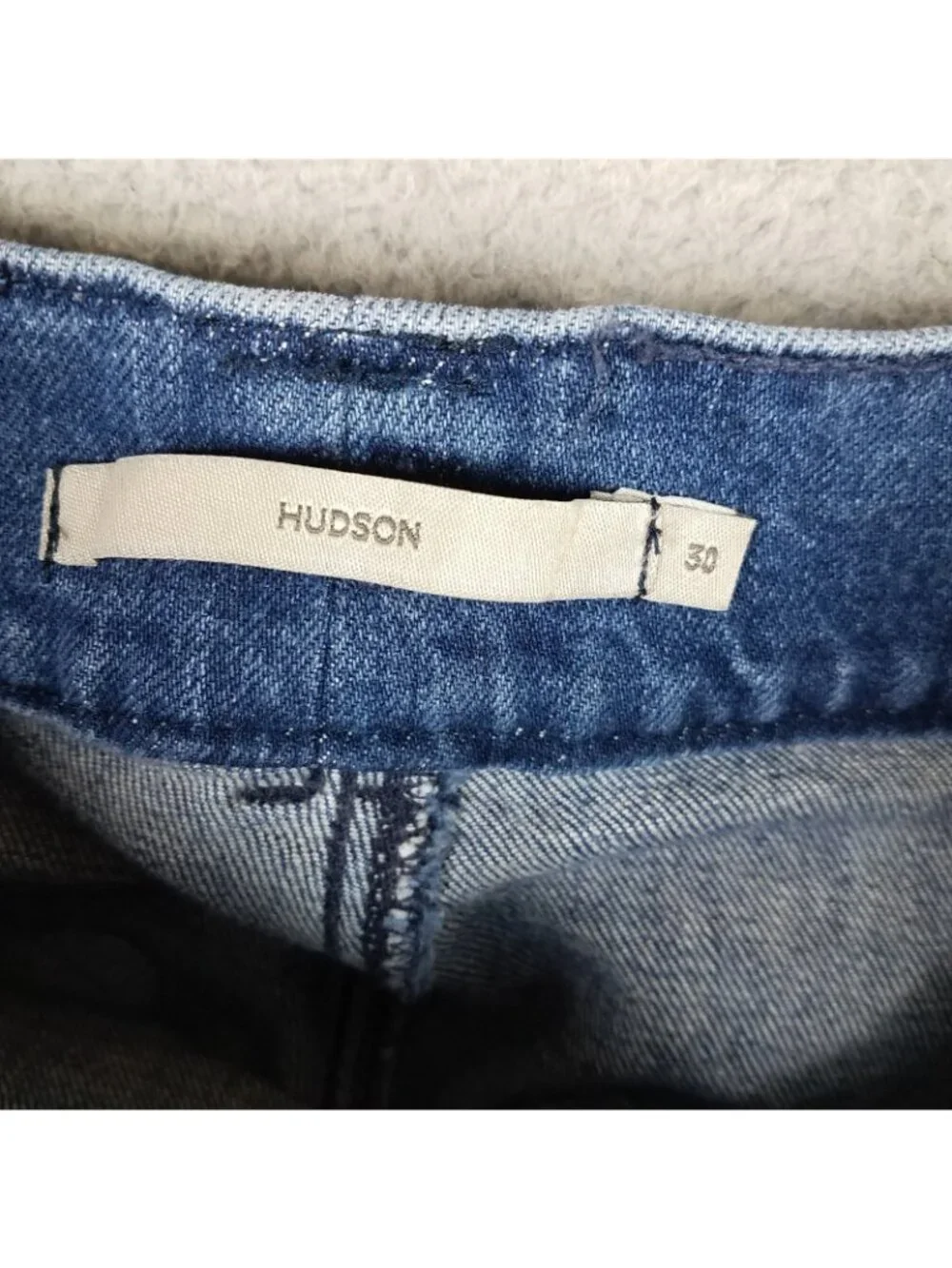 Hudson Jean Shorts Women's 30 Denim Bermuda Organic Stretch 7.5